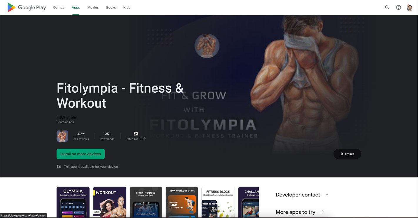 FitOlympia - Fitness & Workout
